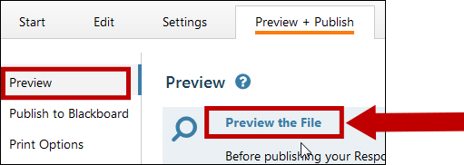 Select Preview and use the Preview the file button.