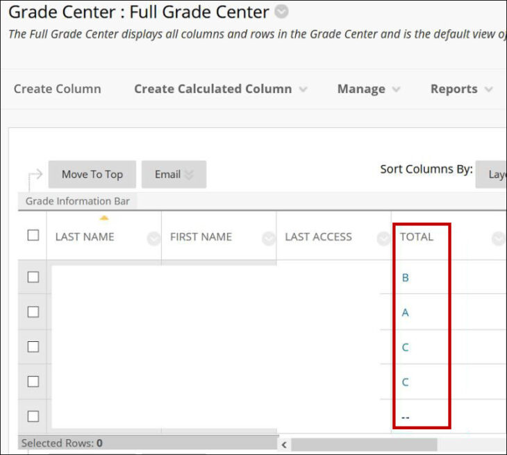 How to Configure a Grade Column for Grade Import | UAMS Educational ...