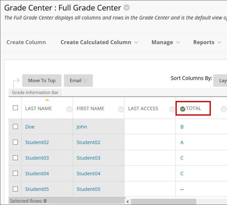 How to Configure a Grade Column for Grade Import | UAMS Educational ...