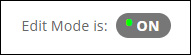 Edit mode ON