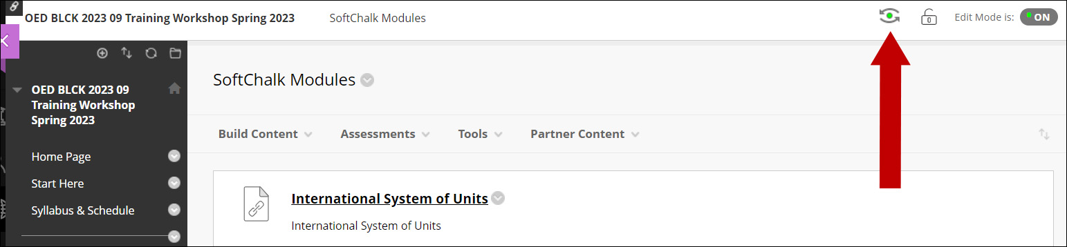 Adding SoftChalk Modules to Blackboard | UAMS Educational Development