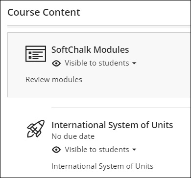 The SoftChalk lesson displays.