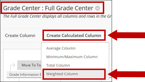 Choose Weighted Column from the Create Calculated Column tab.