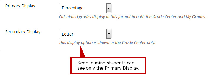 Select the primary and secondary display.