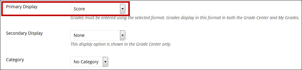 Select the primary and secondary display.