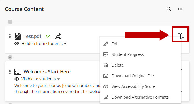 The ellipses button allows more options like edit, delete, and download the original file.