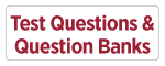 Button linking to the topics of Test Questions & Question Banks on the AI Design Assistant Guide.