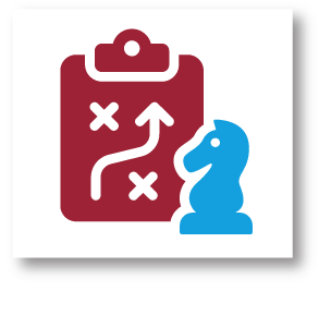 Icon representing media support work flow